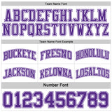 Custom Purple White Reversible Double Side Sublimation Basketball Suit Jersey