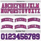 Custom Purple Pink Black-White Reversible Double Side Sublimation Basketball Suit Jersey