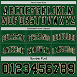 Custom Reversible Black Cream-Green Double Side Sublimation Basketball Suit Jersey