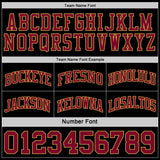 Custom Reversible Black Maroon-Old Gold Double Side Sublimation Basketball Suit Jersey