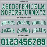 Custom Reversible Black Kelly Green-White Double Side Sublimation Basketball Suit Jersey