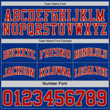 Custom Reversible Royal Red-Cream Double Side Sublimation Basketball Suit Jersey