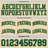 Custom Reversible Green Cream Double Side Sublimation Basketball Suit Jersey