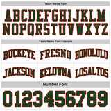 Custom Reversible Green White-Red Double Side Sublimation Basketball Suit Jersey
