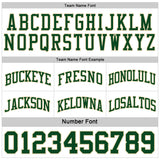 Custom Reversible Green White-Cream Double Side Sublimation Basketball Suit Jersey