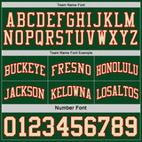 Custom Reversible Green Cream-Red Double Side Sublimation Basketball Suit Jersey