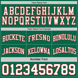 Custom Reversible Kelly Green White-Red Double Side Sublimation Basketball Suit Jersey