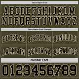 Custom Reversible Olive Black-Cream Double Side Salute To Service Sublimation Basketball Suit Jersey