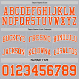Custom Reversible Orange White-Gray Double Side Sublimation Basketball Suit Jersey