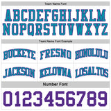 Custom Reversible Teal Purple-White Double Side Sublimation Basketball Suit Jersey