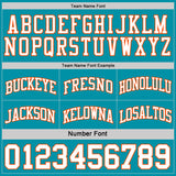 Custom Reversible Teal White-Orange Double Side Sublimation Basketball Suit Jersey