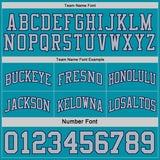 Custom Reversible Teal Gray-Navy Double Side Sublimation Basketball Suit Jersey
