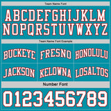 Custom Reversible Teal White-Red Double Side Sublimation Basketball Suit Jersey