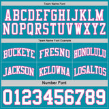 Custom Reversible Teal White-Pink Double Side Sublimation Basketball Suit Jersey