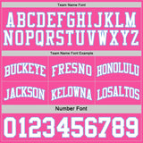 Custom Reversible Pink White-Light Blue Double Side Sublimation Basketball Suit Jersey
