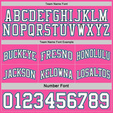 Custom Reversible Pink Black-Sky Blue Double Side Sublimation Basketball Suit Jersey