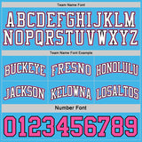 Custom Reversible Pink Black-Sky Blue Double Side Sublimation Basketball Suit Jersey