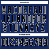 Custom Royal Black-White Hockey Jersey