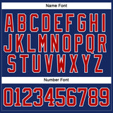 Custom Royal Red-White Hockey Jersey