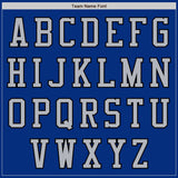 Custom Royal Gray-Black Authentic Baseball Jersey