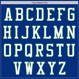Custom Royal White-Kelly Green Authentic Baseball Jersey