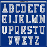Custom Royal Gray-White Authentic Baseball Jersey