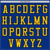 Custom Royal Yellow-Black Authentic Baseball Jersey