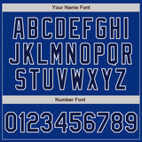 Custom Royal Navy-White Authentic Baseball Jersey