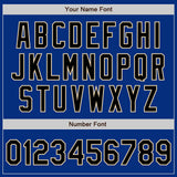 Custom Royal Black-City Cream Authentic Baseball Jersey