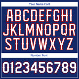 Custom Royal White-Red Authentic Baseball Jersey