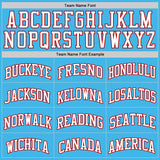 Custom Sky Blue White-Red Authentic Basketball Jersey
