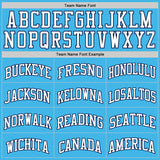 Custom Sky Blue White-Navy Authentic Basketball Jersey