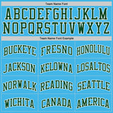 Custom Sky Blue Green-White Authentic Basketball Jersey