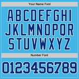 Custom Sky Blue Royal-White Authentic Basketball Jersey