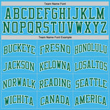 Custom Sky Blue Kelly Green-White Authentic Basketball Jersey