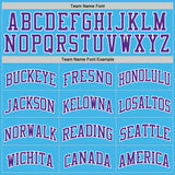 Custom Sky Blue Purple-White Authentic Basketball Jersey
