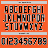 Custom Orange Black-White Authentic Sleeveless Baseball Jersey