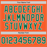 Custom Orange Kelly Green-White Authentic Sleeveless Baseball Jersey