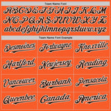 Custom Orange Brown-White Authentic Sleeveless Baseball Jersey