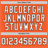 Custom Orange White-Black Authentic Sleeveless Baseball Jersey