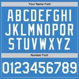 Custom Powder Blue White Authentic Sleeveless Baseball Jersey