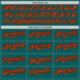 Custom Teal Orange-Black Authentic Sleeveless Baseball Jersey