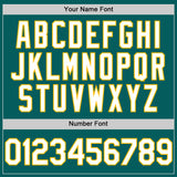 Custom Teal White-Gold Authentic Sleeveless Baseball Jersey