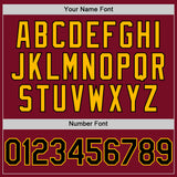 Custom Crimson Black-Gold Authentic Sleeveless Baseball Jersey