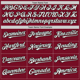 Custom Crimson White-Black Authentic Sleeveless Baseball Jersey