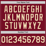 Custom Crimson Cream Authentic Sleeveless Baseball Jersey