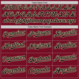 Custom Crimson Black-Cream Authentic Sleeveless Baseball Jersey