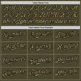 Custom Olive Camo-Black Authentic Sleeveless Salute To Service Baseball Jersey