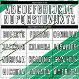 Custom Kelly Green White-Black Sublimation Soccer Uniform Jersey