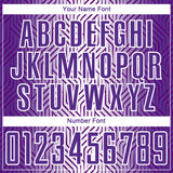 Custom Purple White Lines Sublimation Soccer Uniform Jersey